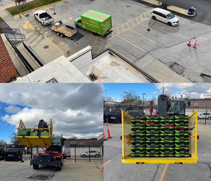 Pallet Jack with SERVPRO Equipment